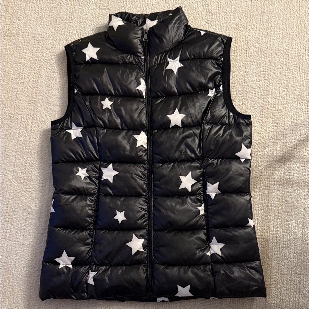Black Star Puffer Vest